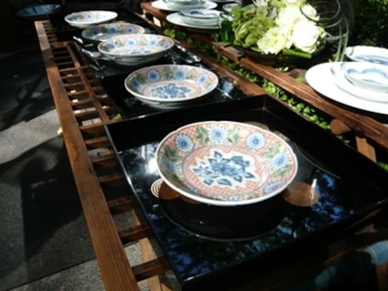 「こうやって組み合わせるとお洒落に見えるのね」と参考になるディスプレー。色々と学べるお店です