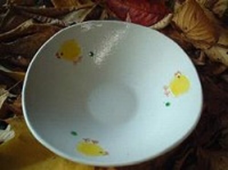 笠間焼のひよこサラダボウル(小島英一作)