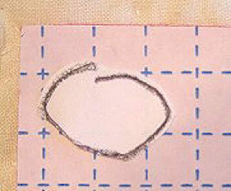 ペロペロキャンディーをフェルトで切り抜きます