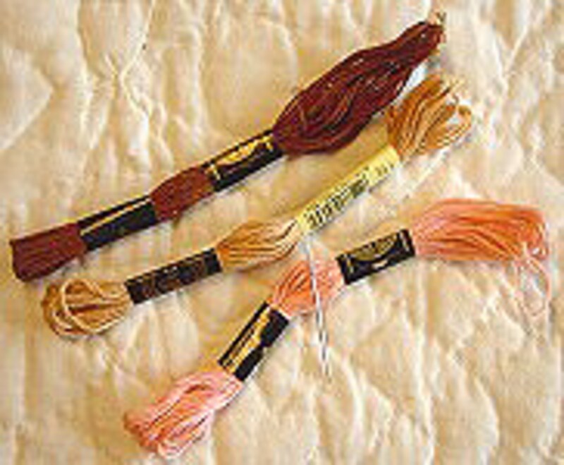 刺繍糸と刺繍針