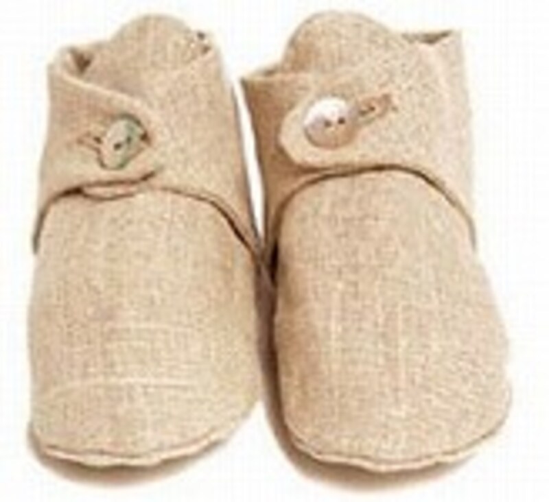 リネンベビーシューズ（ナチュラル）