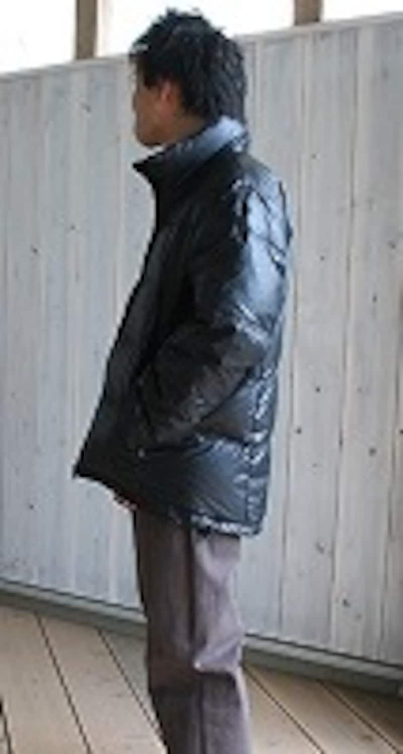 ダッカー付きパパ・ダウンブルゾン