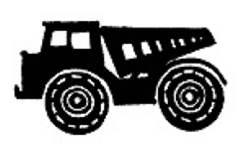 ダンプカーのスタンプ