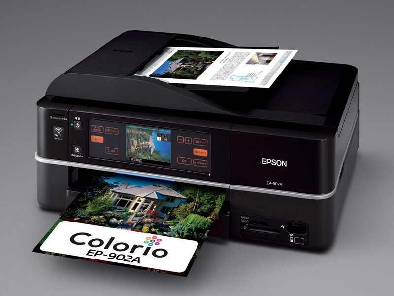 エプソンが2009年9月に発売したA4インクジェット複合機「Colorio EP-902A」
