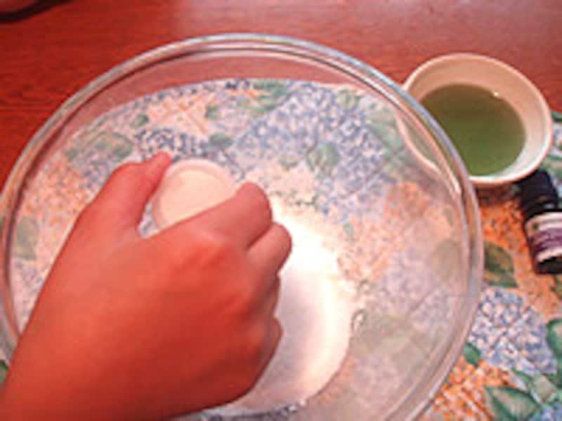 粉を混ぜます。