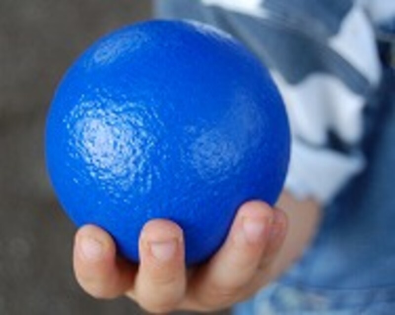 しわくちゃボール（青）