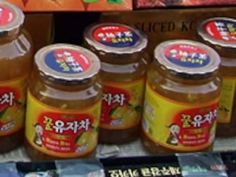 瓶入りの柚子茶は韓国の人気土産