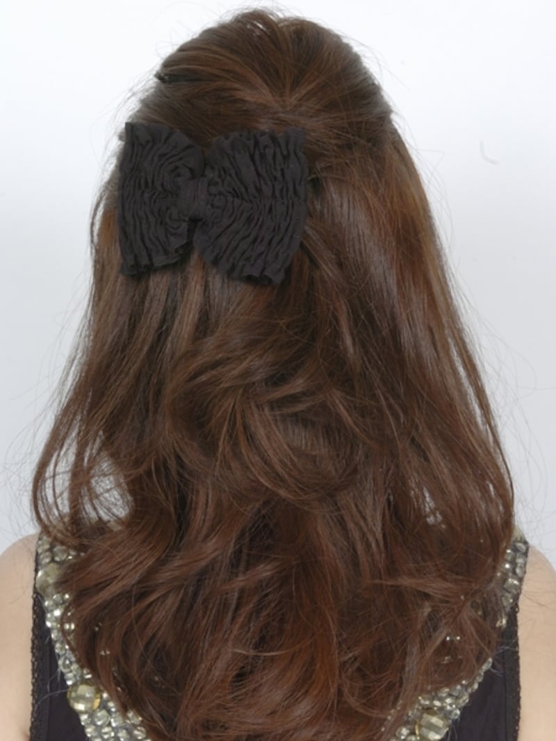 初心者でも簡単！令嬢風ハーフアップヘア