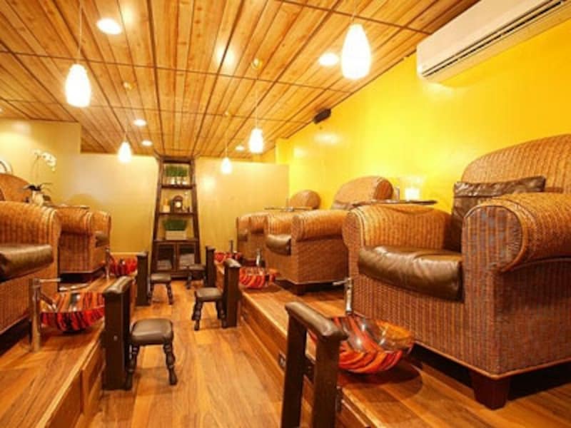 ゆったりペディキュア席