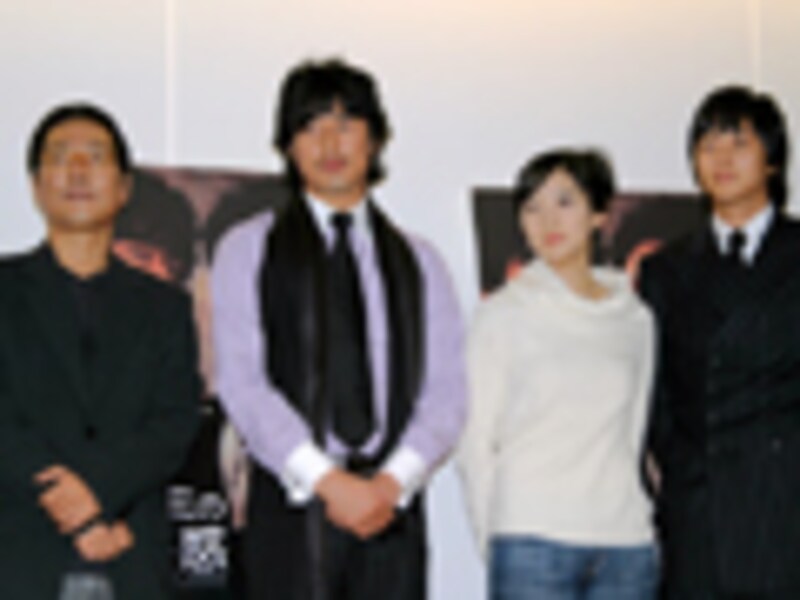 『オオカミの誘惑』キム・テギュン監督、チョ・ハンソン、カン・ドンウォン、イ・チョンヒが来日会見
