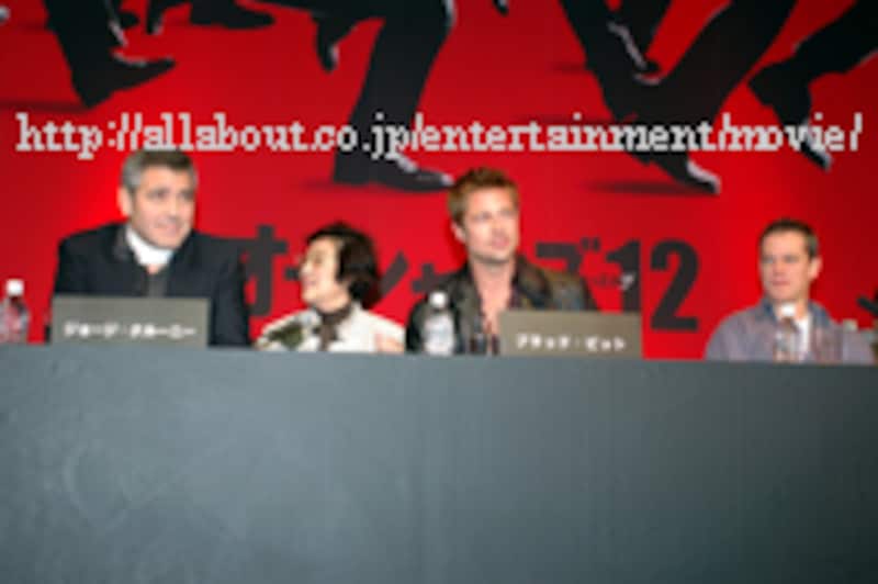 『オーシャンズ12』来日会見