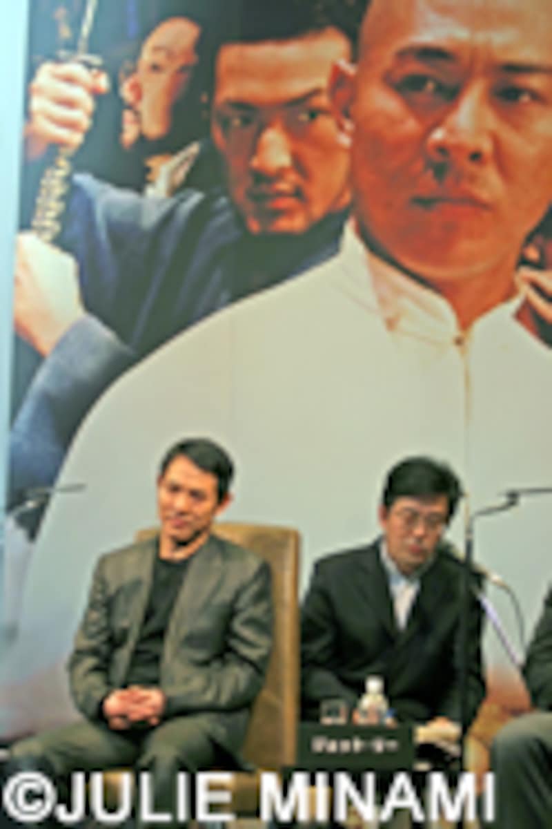 『SPIRIT』来日会見ジェット・リー、中村獅童、原田眞人、ロニー・ユー監督