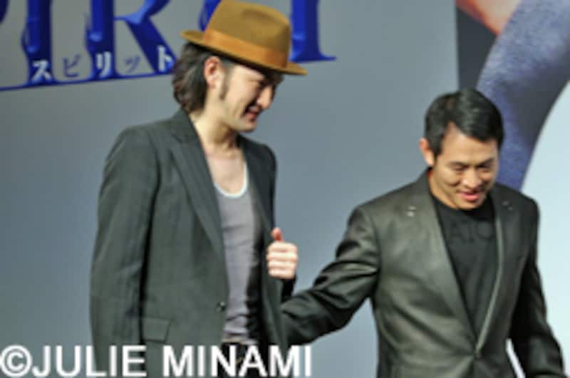 『SPIRIT』来日会見ジェット・リー、中村獅童、原田眞人、ロニー・ユー監督