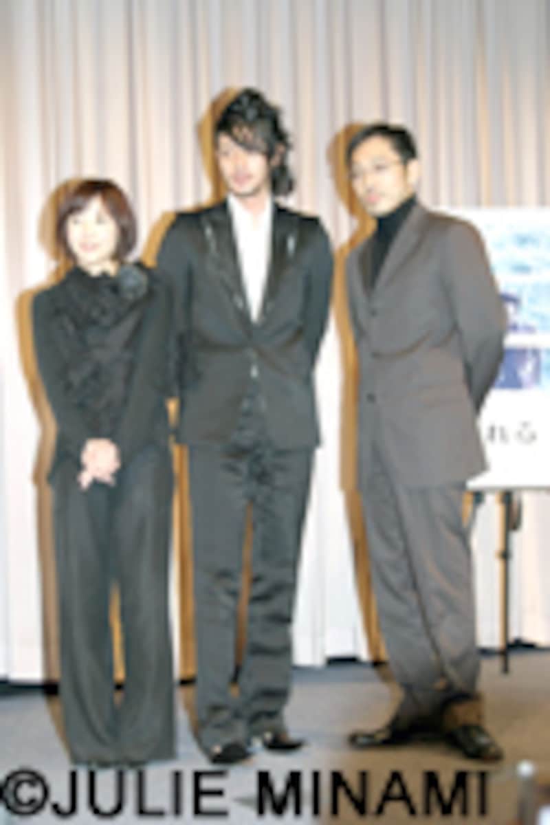 『ゆれる』オダギリジョー、香川照之、西川美和監督完成披露舞台挨拶