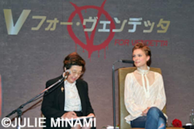 『Vフォー・ヴェンデッタ』ナタリー・ポートマン来日会見