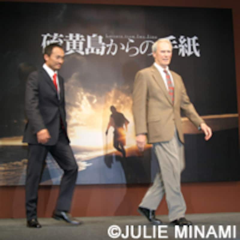 『硫黄島からの手紙』クリント・イーストウッド監督来日、日本人キャストと記者会見
