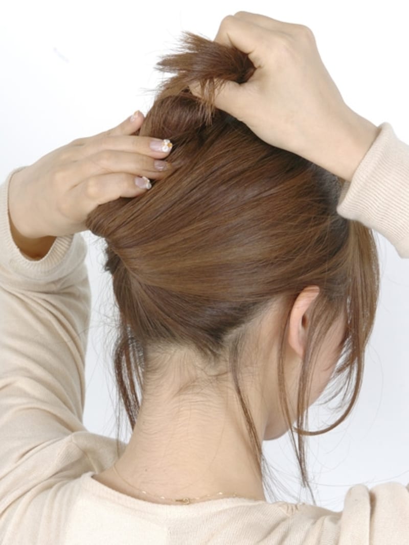 しっかりねじり上げる