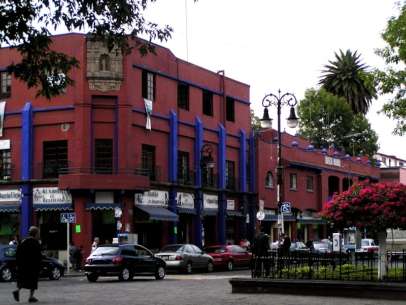 コヨアカンの中心、イダルゴ広場周辺の風景