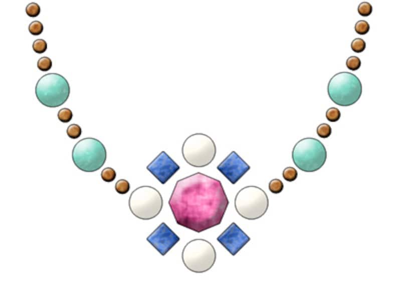 ビーズの色合わせ