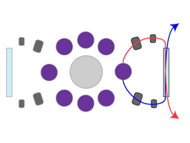 フラワーチェーンのリボンチョーカー