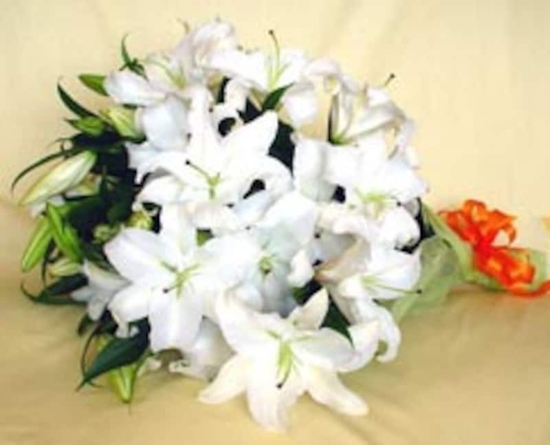 カサブランカの花束