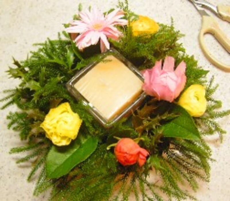 花を入れたところ