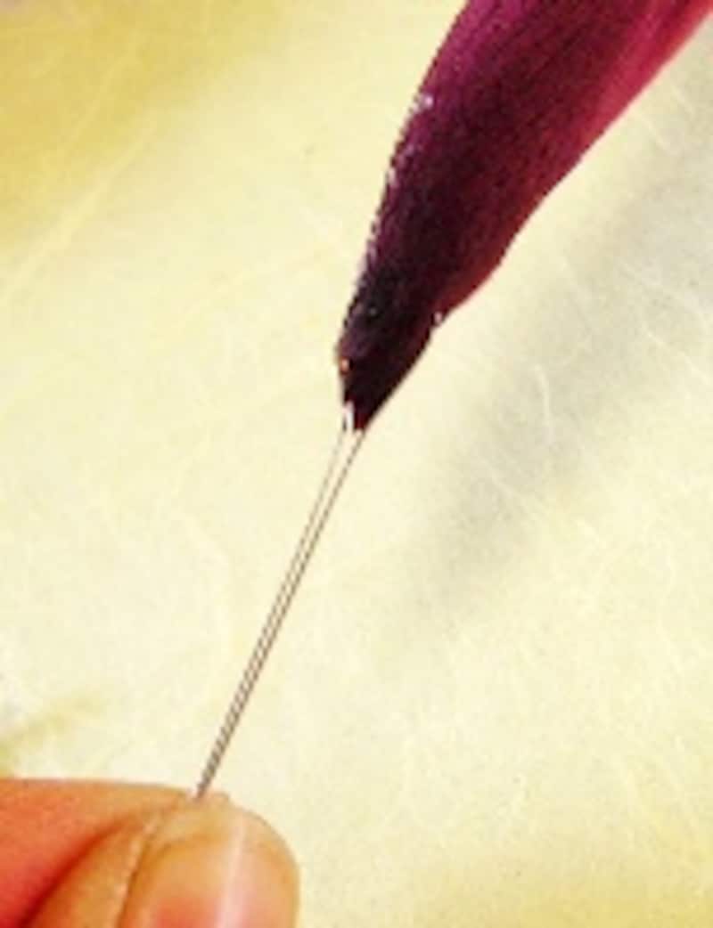 ワイヤーをUピンにしたところ