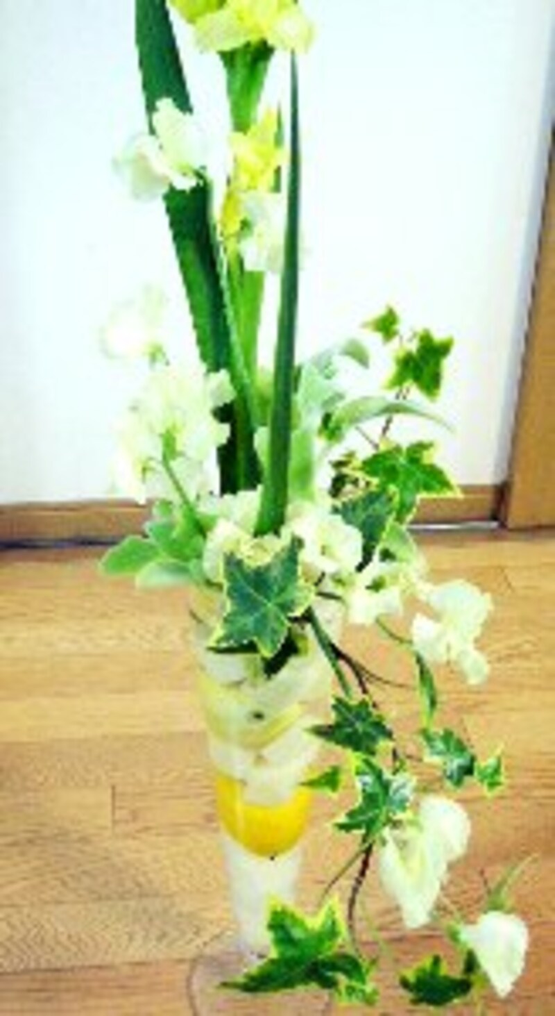 スイートピーで肉付け