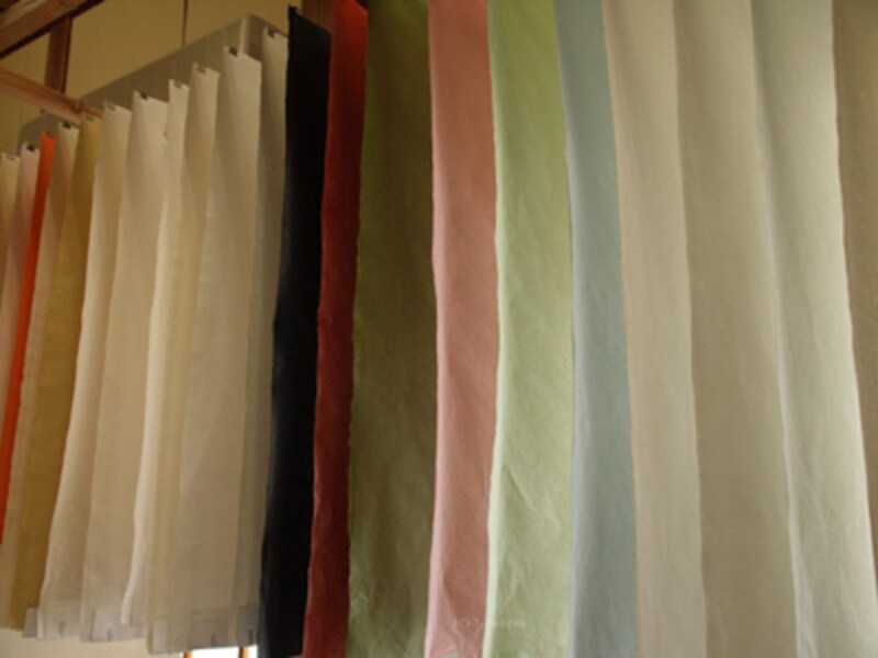 和紙のサンプル