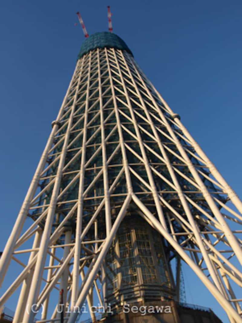 朝日新聞社懸賞　建設中スカイツリー写真　2枚 asahi.com（朝日新聞社）：彼方 - スカイツリー風景フォトギャラリー