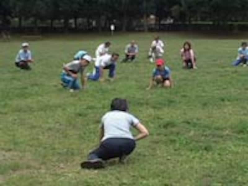 片足に体重をかける