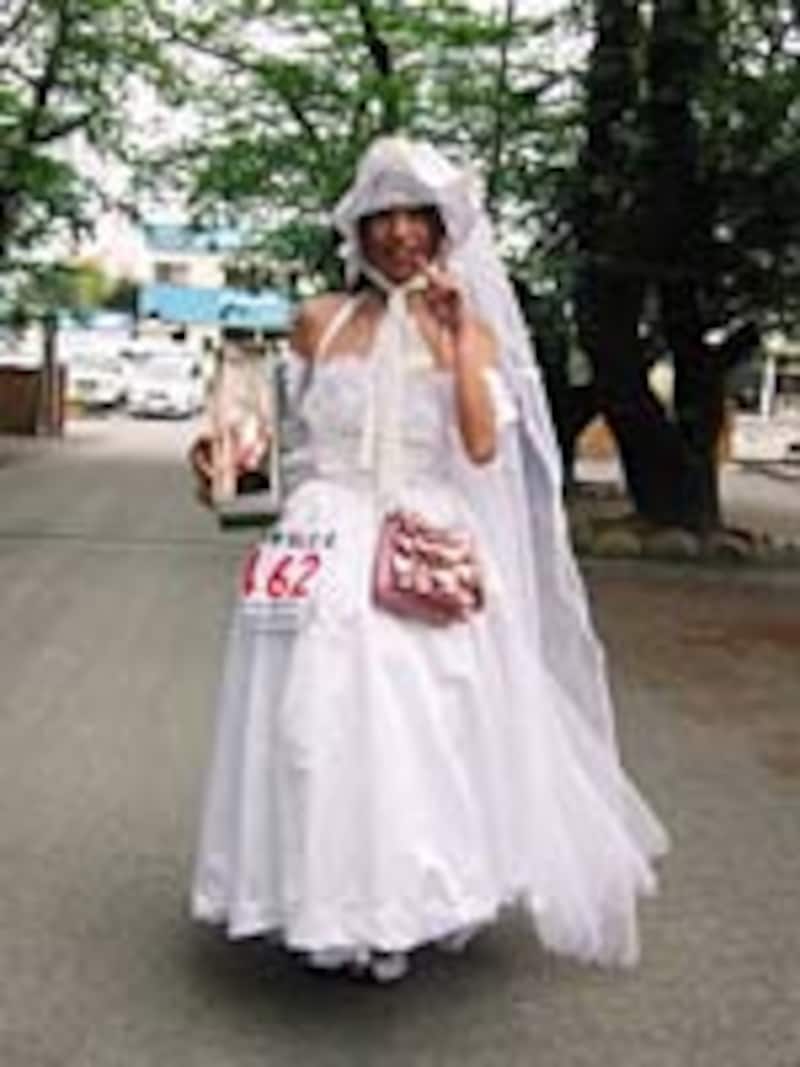 峠コース完走の花嫁さん