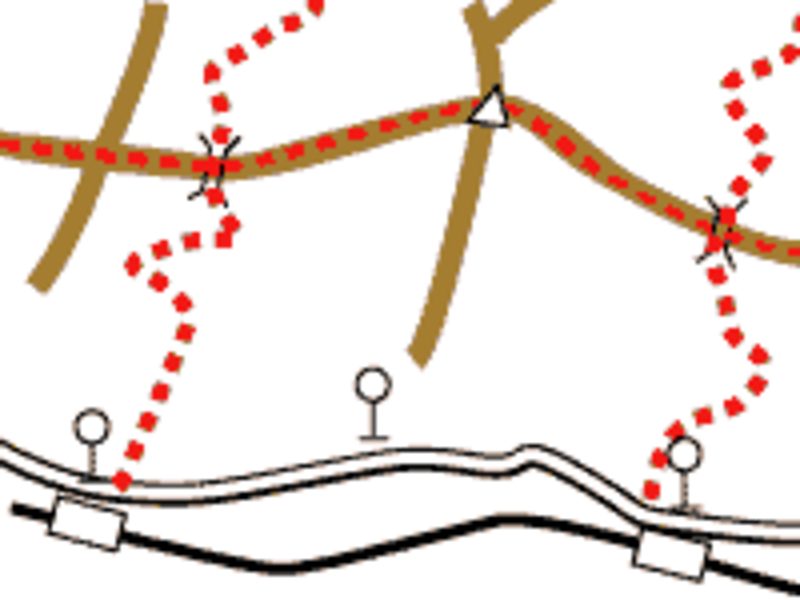 いざというときのために逃げ道があるコースプランニングを