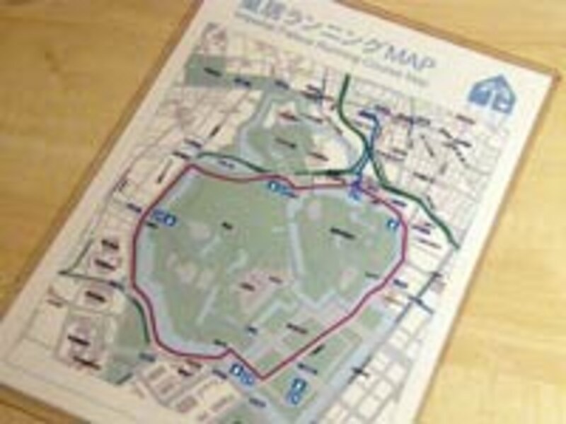 皇居デビューの人のためにランニングマップ