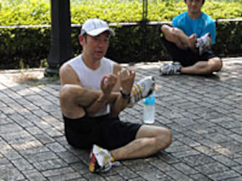 大臀筋を伸ばす