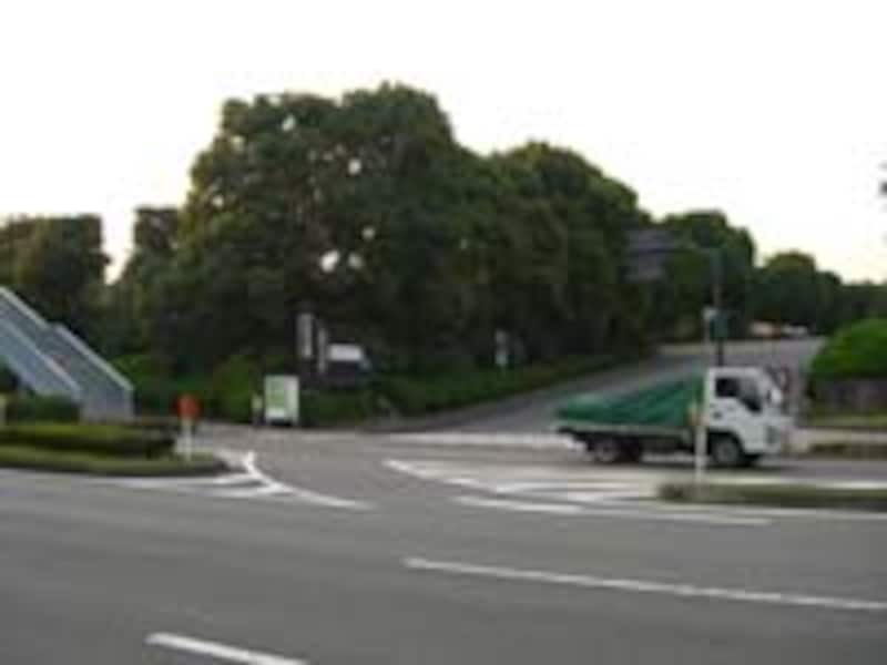 平川門前の入り口から入ってすぐ左側に第一駐車場