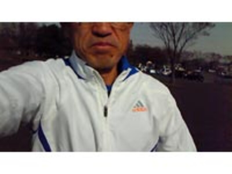 携帯電話での自分撮影例