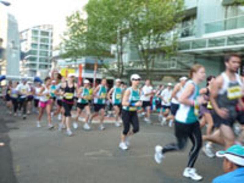 ハーフの部のスタート風景