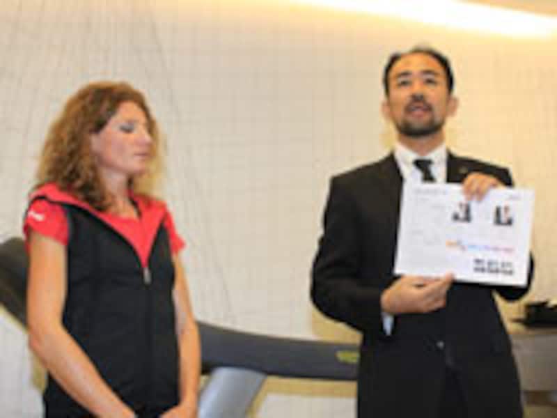 アシックス スポーツ工学研究所の田川武弘さんが解説