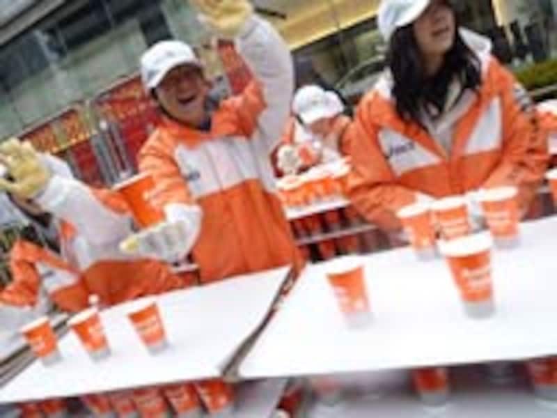 元気をくれるボランティアスタッフ。ありがとう