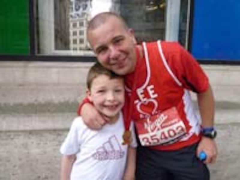 「パパすごいや」完走メダルは英雄の証です