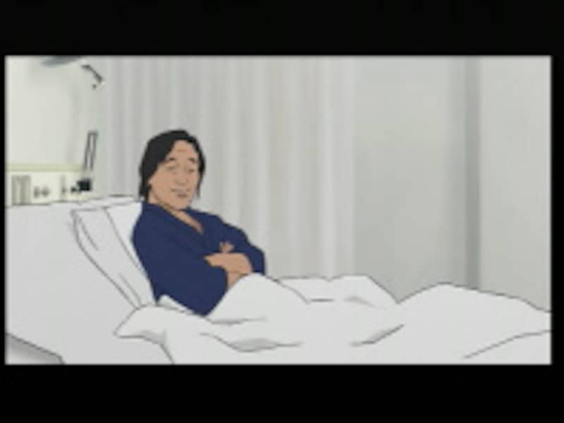入院中の金八