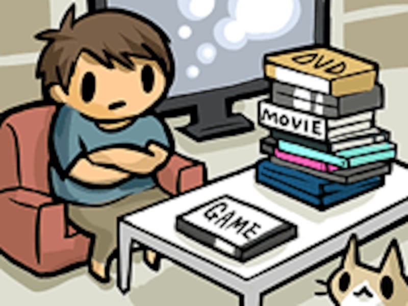 ゲームとビデオを比べる図