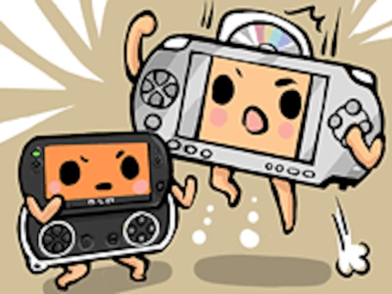 PSP gp対PSP-3000の図
