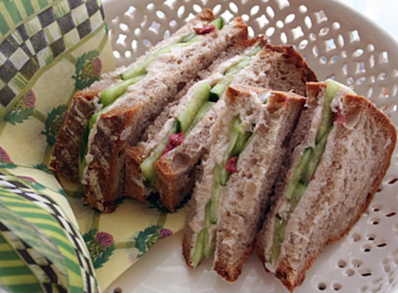 桜胡瓜のツナサンド