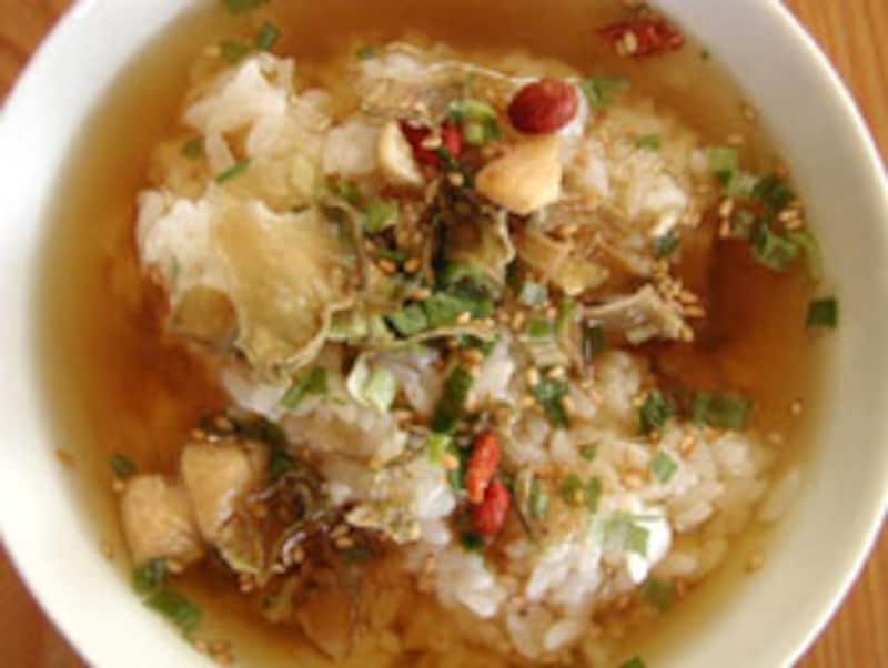 永谷園　冷やし烏龍茶づけ・貝柱のできあがり