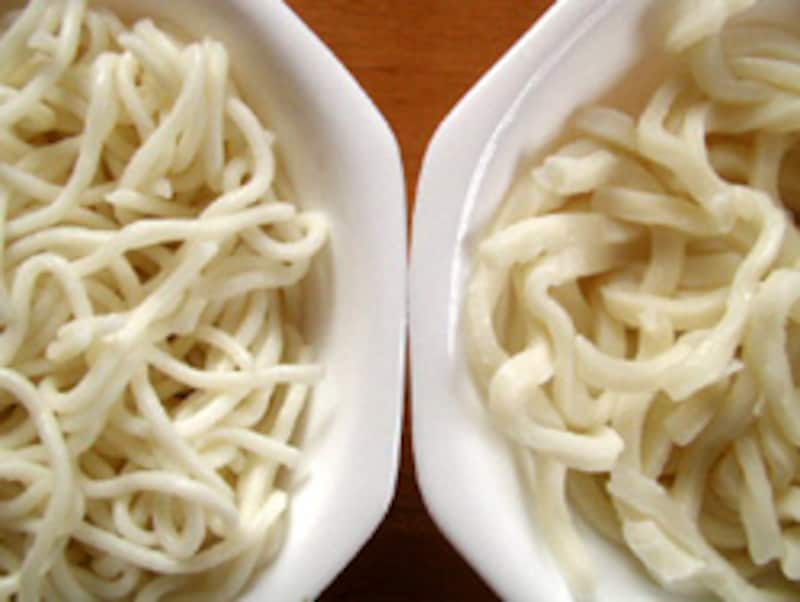 ソフトめんとうどんの比較