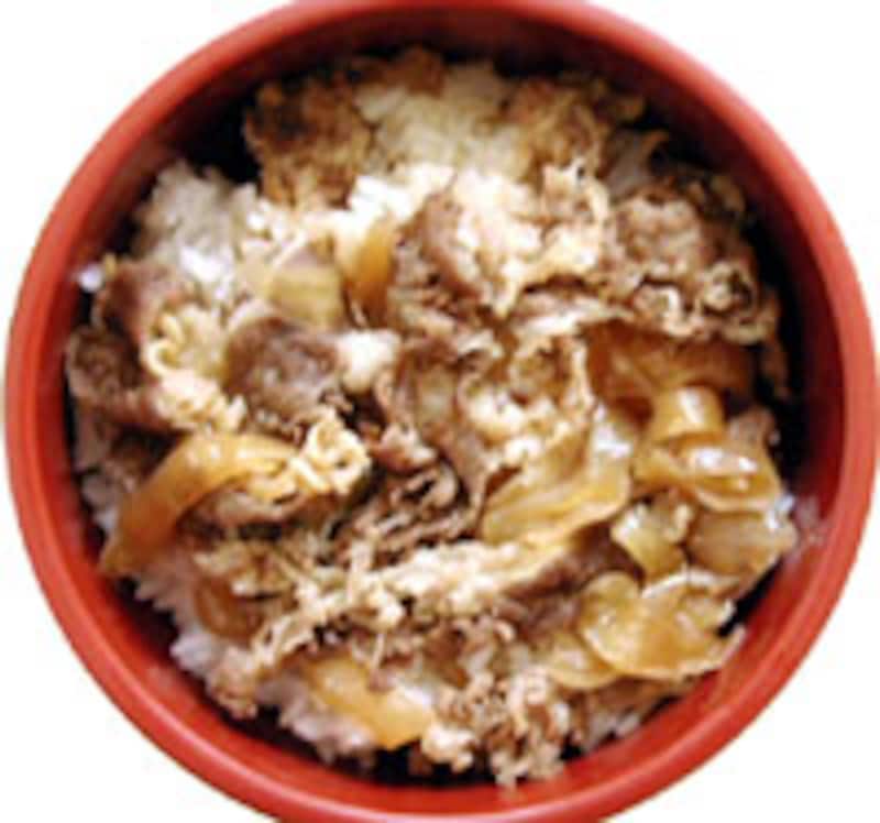 松屋の冷凍牛めしのでき上がり