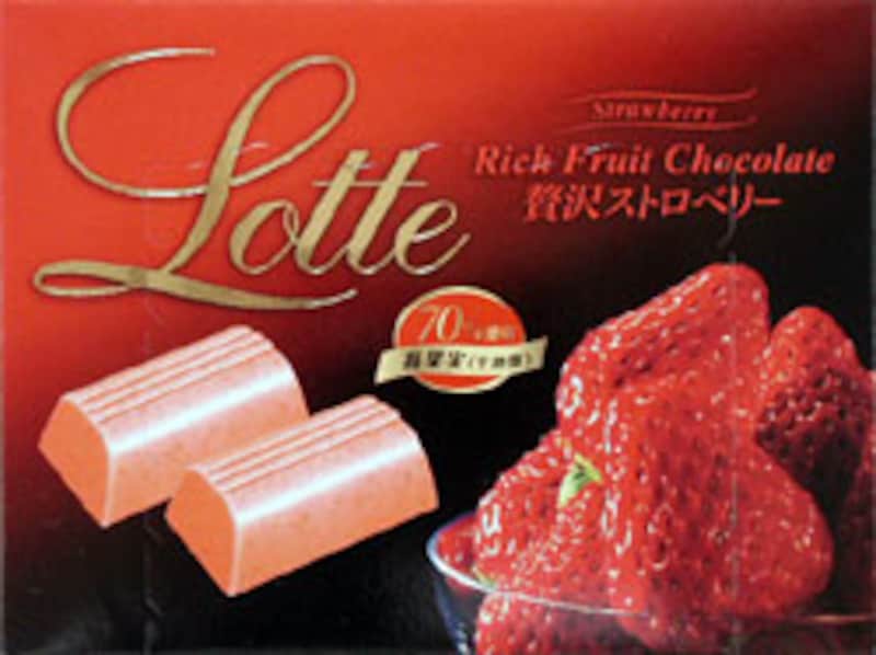 ロッテ リッチフルーツチョコレート　贅沢ストロベリー