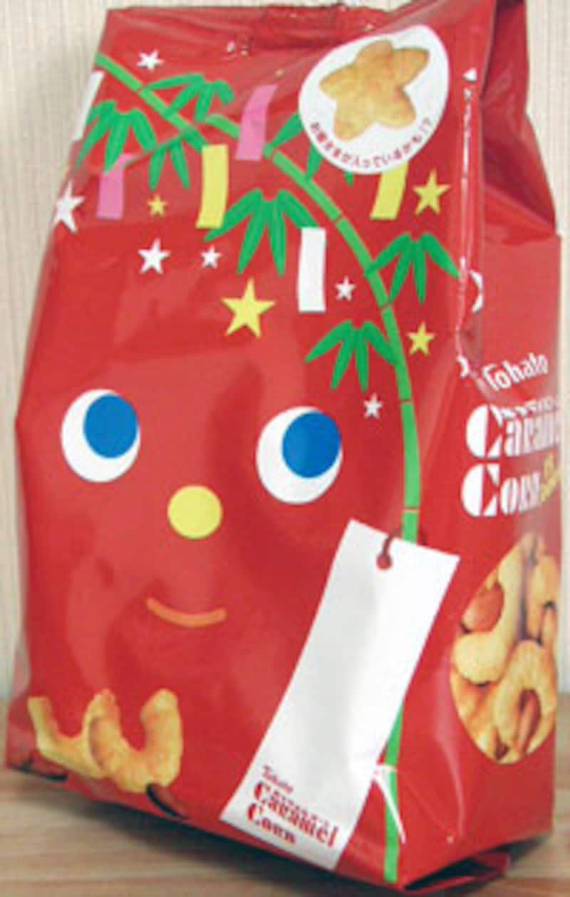 東ハト　キャラメルコーン　七夕パッケージ
